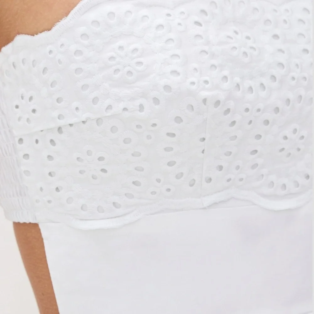 Susana Monaco Embroidered Poplin Open Back Dress - Picture 7 of 10